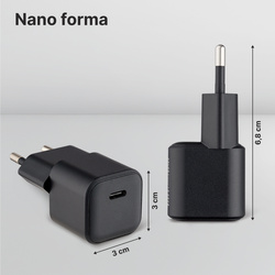 QUALO ładowarka sieciowa Nano PD 20W USB-C QLSN-C-20-01