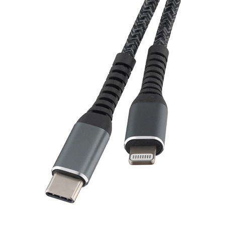 QUALO recycling kabel USB-C/Lightning  2,4A 1m QRC-CL-01