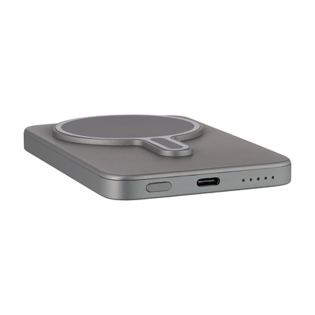QUALO MagSafe power bank 5000 mAh 20W szary QMPB5-20-18