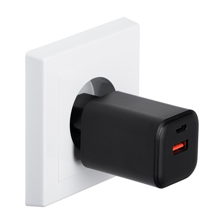 QUALO ładowarka sieciowa Nano PD 45W USB-C USB-A QLSN-CA-45-01