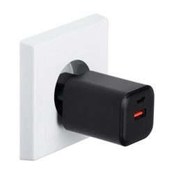 QUALO ładowarka sieciowa Nano PD 65W USB-C USB-A QLSN-CA-65-01