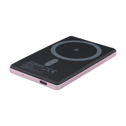 QUALO MagSafe power bank ultra slim 5 000 mAh 15W liliowy QMPB5-US-15-09