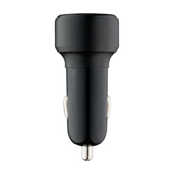 QUALO Recycling ładowarka samochodowa USB-A USB-C czarna 32W QRLS-AC-01-32