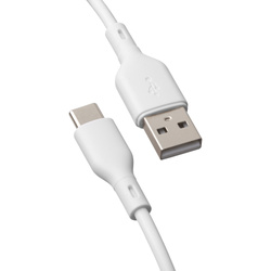 QUALO Recycling kabel USB-A - USB-C 1,5m 3A 60W biały QRC-AC-00