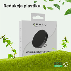 QUALO recycling  ładowarka inducyjna 15W z ringiem QRLI-R-15-01
