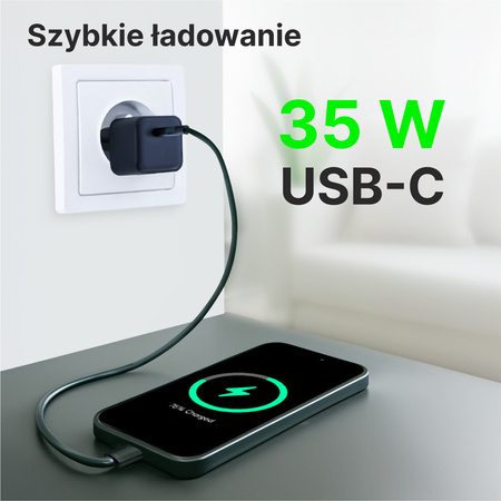 QUALO ładowarka sieciowa Nano PD 35W USB-C QLSN-C-35-01
