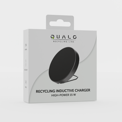 QUALO recycling  ładowarka inducyjna 15W z ringiem QRLI-R-15-01