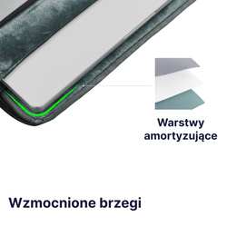 QUALO pokrowiec na laptopa 13,3' szary QPL-13-07