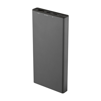 QUALO Recycling power bank 5000 mAh 12W szary QRPB5-12-18
