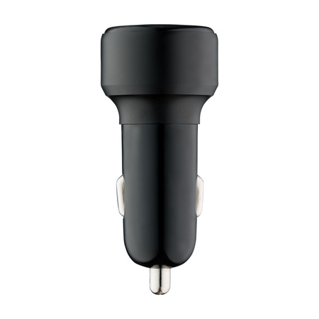 QUALO Recycling ładowarka samochodowa USB-A USB-C czarna 32W QRLS-AC-01-32