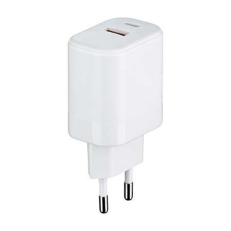 QUALO recycling ładowarka sieciowa 30W USB-A USB-C QLS-AC-30-00