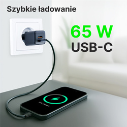 QUALO ładowarka sieciowa Nano PD 65W USB-C USB-A QLSN-CA-65-01
