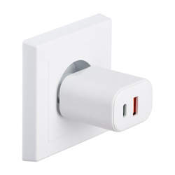 QUALO recycling ładowarka sieciowa 30W USB-A USB-C QLS-AC-30-00